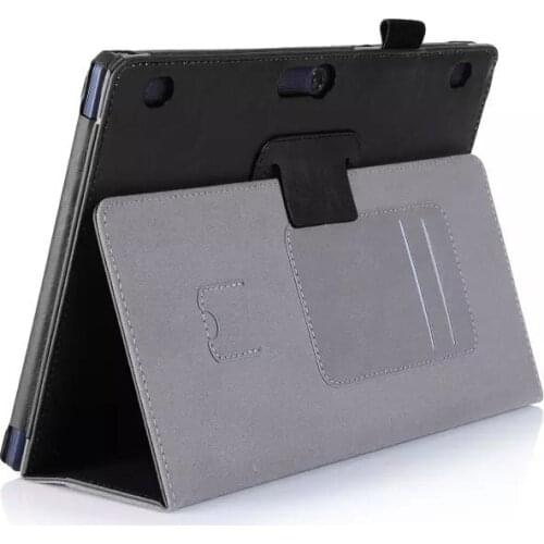 Cowhide Hand Strap Magnet Smart Stand Leather Cover Card Case For Lenovo Tab 2 A10-70 A10-70F A10-70L 10.1" Tablet + Film + Pen