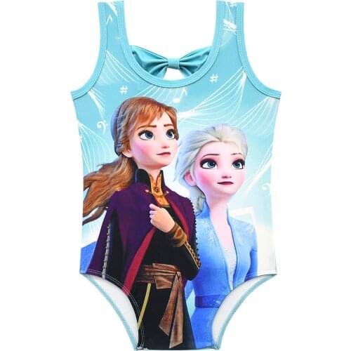Baby Swimwear Toddler Kids Baby Bikini Frozen Elsa Anna Swimsuit Sleeveless Bathing Suit Beachwear Kids Swimwear For Girls