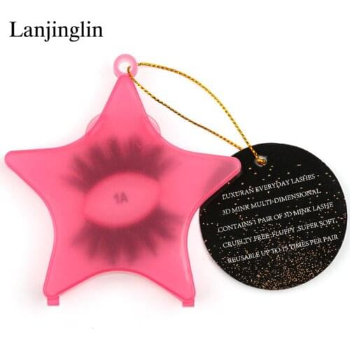 LANJINGLIN New Product 1 pair False Eyelashes Natural Wispy Fluffy Dramatic Fake Eyelashes Makeup Extension 3D Mink Lashes