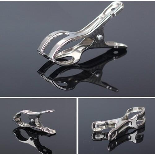 Multi-size Stainless Steel Clothes Pegs Hanging Pins Laundry Windproof Clips Clothing Clamps Sealing Clip Household Clothespin