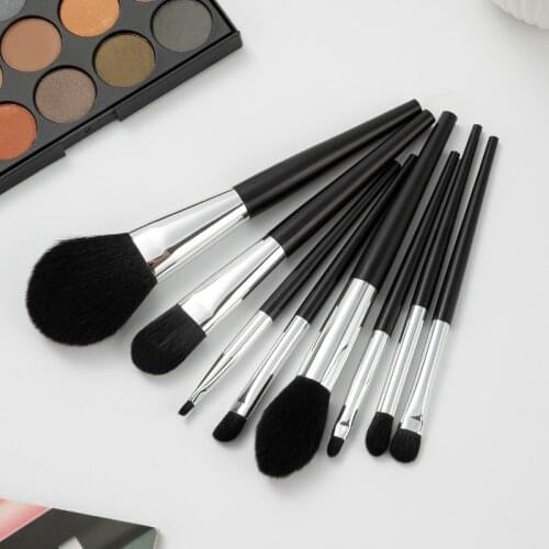 ANMOR Portable 8Pcs Traveling Makeup Brushes Set With Cute Bag For Powder Eyeshadow Make Up Brush Cosmetic Tool Kit Brochas