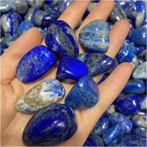 Natural Lapis Lazuli Tumbled Stones Carved Crystal Gemstone For Sale