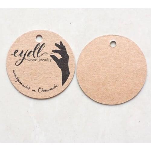 Custom printed kraft paper hang tag/clothing swing tag/price tag