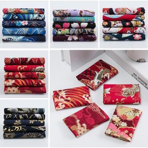 Christmas Series Floral Printed Cotton Fabric Children DIY Crafts Handmade Accessories Cotton Patchwork Sewing Quilting Fabrics