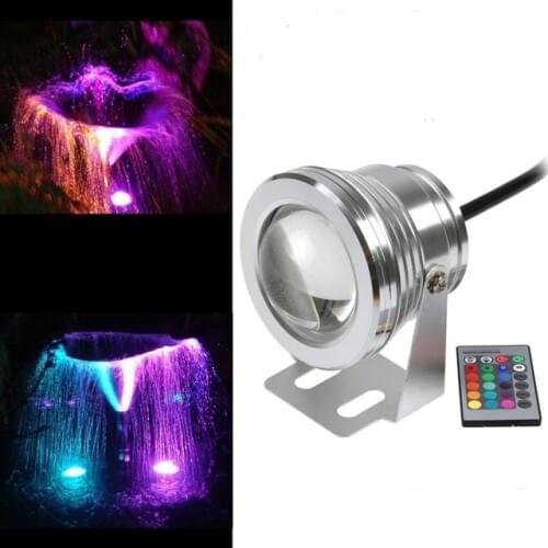 Led Underwater Light RGB 10W 12V Led Underwater Light 16 Colors Waterproof IP67 Fountain Pool Lamp Lighting