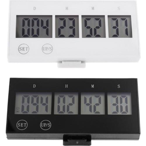 999 Days Countdown Clock LCD Digital Screen Kitchen Timer Event Reminder For Wedding Retirement Lab Cooking Kitchen