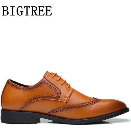 High Quality Mens Dress Shoes Genuine Leather Brogue Shoes Men Business Oxford Shoes For Men Zapatos De Hombre De Vestir Formal
