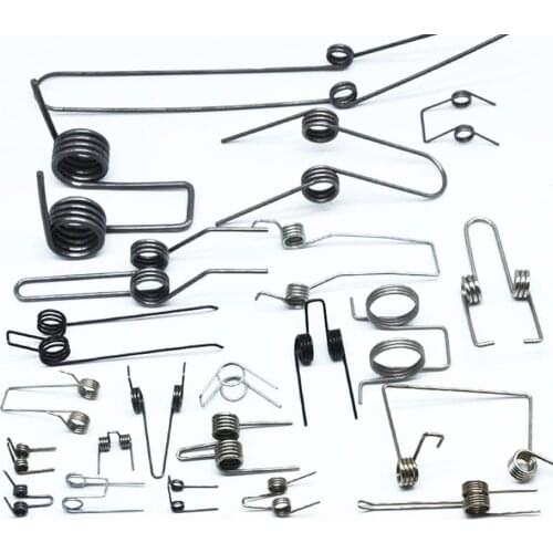 2pcs Multifunctional torsion spring steel double torsion springs 1/1.1/1.2/1.4/1.8mm wire diameter DIY NEW wholesale price