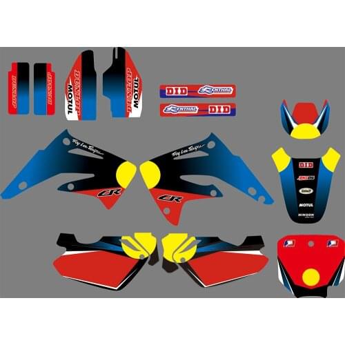 3M 2 STYLES Motorcycle Dirt Bike PIT Bike GRAPHICS BACKGROUNDS DECALS STICKERS FOR HONDA CR85 2003 2004 2005 2006 2007-2012