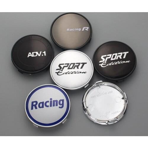 4pcs 61mm/56mm clip sport logo emblem hub cap racing r wheel center for rims car replacement cover base