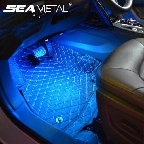 5V Car Foot Light Ambient Lamp USB Charging Port LED Atmosphere Lights Multi-color RGB Auto Decorative Lamps Automotive Interior