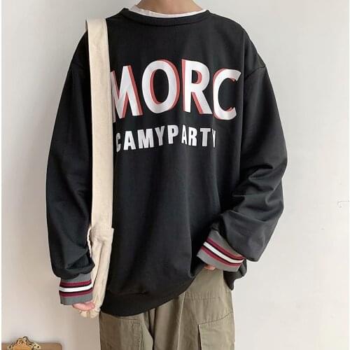 Tide brand autumn cec lazy wind sweater male student Korean version loose bf trend top all-match ins hip-hop jacket