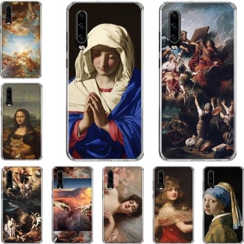 Famous painting Adorable Phone Case For Huawei P10 P20 P30 P40 Mate 30 20 10 Lite Pro P Smart Z Plus 2019 2018 Cover Coque