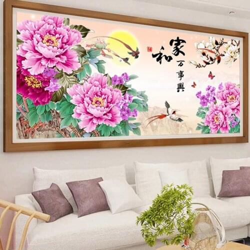 DIY 5D Sale Diamond Embroidery, Diamond Mosaic, Full, Round Drill,Big Peony, Diamond Painting, Cross Stitch,3D, Decoration, Gift