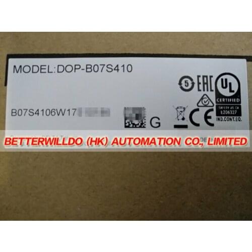 DOP-B07S410 NEW IN BOX 7'' HMI Human Machine Interface + Software + Free Cable 1 Year Warranty