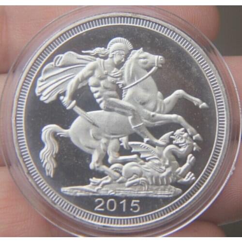 2015 British Horse Sword Metal Coin Plated Commemorative Coin Badge medal for collection Arts Gifts Souvenir