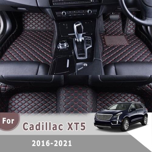 RHD Carpets For Cadillac XT5 2021 2020 2019 2018 2017 2016 Car Floor Mats Floorliners Decor Foot Pads Waterproof Anti-Dirty