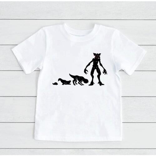 Hot Sales Stranger Things White Children Teenages Sports Wear Street Clothes Kids Summer Clothes T-shirts