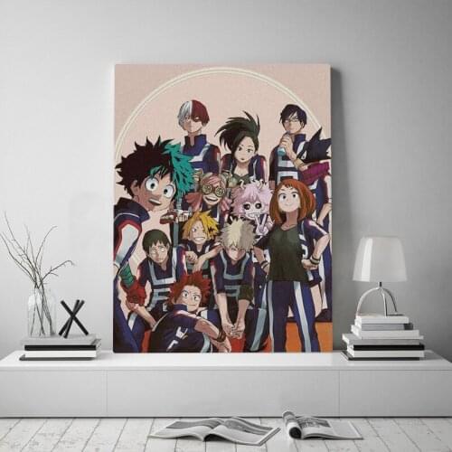 Japan Hot New Boku No Hero Academia BNHA Canvas Poster Painting Wall Art Decor Living Room Bedroom Study Home Decoration Prints