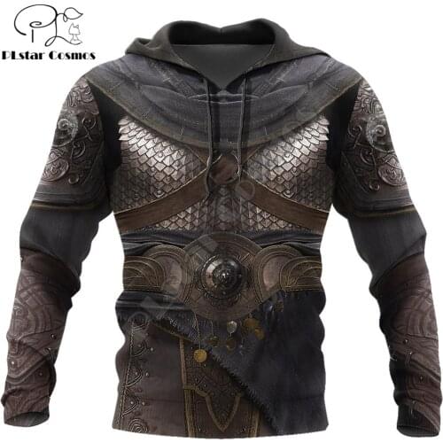 Knights Armor 3D All Over Printed Hoodie For Men/Women Harajuku Fashion hooded Sweatshirt Cosplay Casual Jacket Pullover KJ007