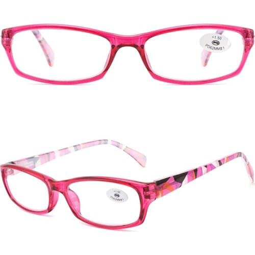Womans Fashion Reading Glasses Small Ladys Plastic Frame with spring hinge in high quality Black Brown Red New
