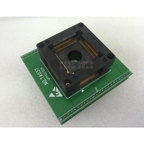 Original IC Test Seat MC9S12DJ128CPVE Burning Programmer QFP112 Socket Adapter