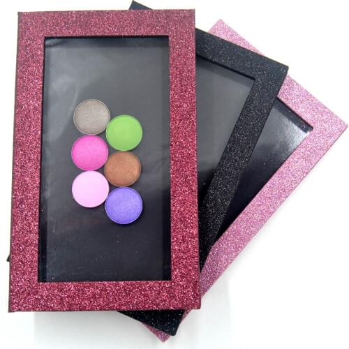 Hot Sale Fashion DIY Refill Empty Magnetic Eyeshadow Palette Concealer Pans With Blush Powder Lipstick Palette Pink Shiny Gift
