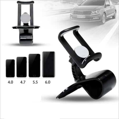 Car Dashboard Mount Phone Holder Stand Clip on Cradle Universal Cell Phone GPS Support Clip Bracket Rotatable for Mobile Phone