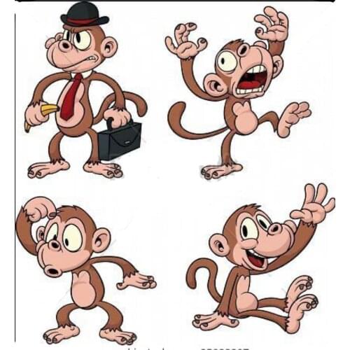 Monkey Transparent Silicone Rubber Stamp And Die Sheet Cling Scrapbooking DIY Cute Pattern Photo Album