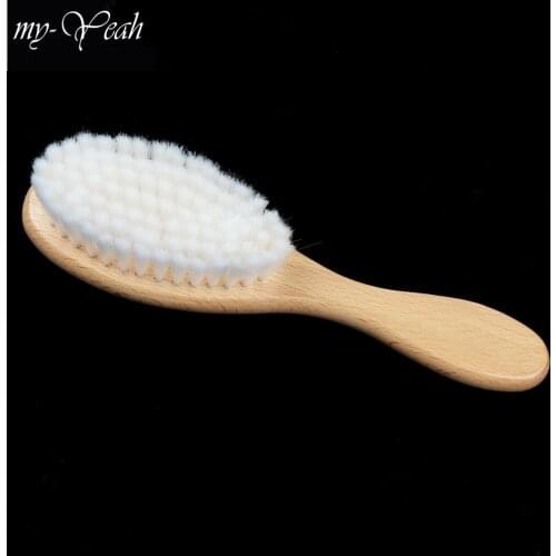 Wooden Handle Hairdressing Soft Fiber Brush Barber Neck Duster Cleaning Remove Brush Hair Styling Tools DIY Home