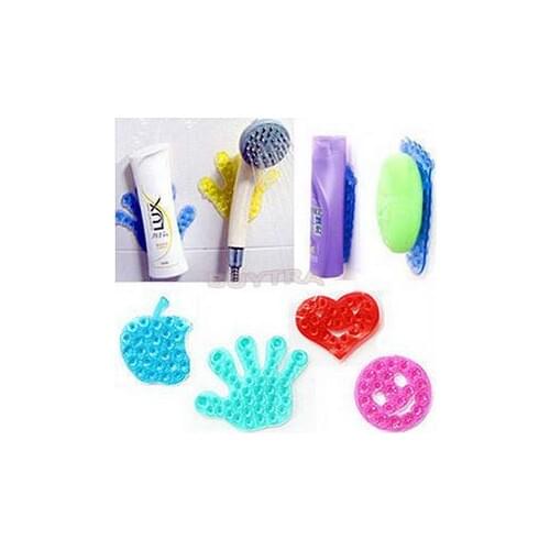 Lovely Strong Double Side Vacuum Sucker Magic Plastic Sucker Cute Bathroom Items Suction Stand Holder Bathroom Accessories