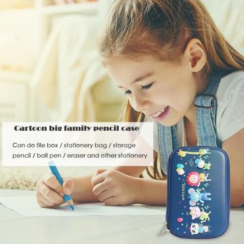 Cute Multifunction EVA Pencil Bag Wide Scope of Application Practical Economy Pencil Case Stationery Gift for Students