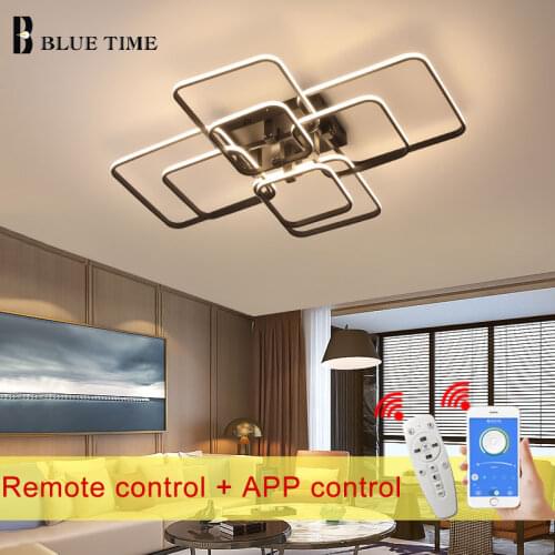 Modern Led Ceiling Light Surface Mount Black White Led Ceiling Lamp Living room Dining room Kitchen Bedroom Led Lustre 110V 220V