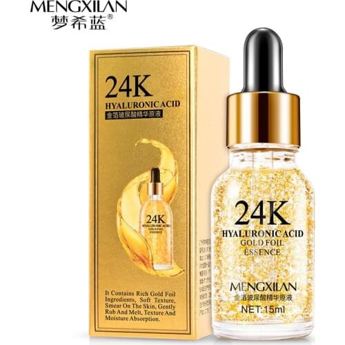 24K Gold Serum Hyaluronic Acid Serum Anti Aging Moisturizing Whitening Lift Firming Skin Repair Care Anti Wrinkle Liquid