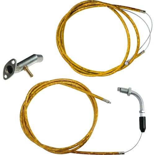 Intake Manifold & Throttle Line For 49/66/80cc Engine Motorized Bike