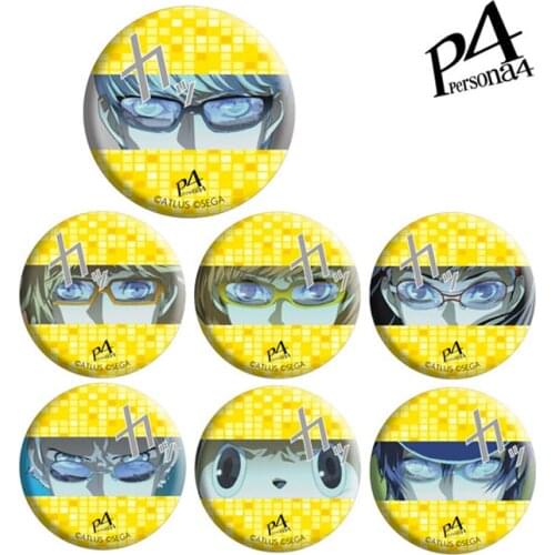 Persona 4 anime 58 mm badges Ren Amamiya Morgana Brooch