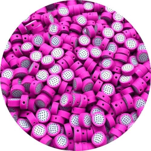 30pcs/lot 10mm Watermelon Beads Polymer Clay Beads Mixed Color Polymer Clay Spacer Beads For Jewelry Making DIY Bracelet #10