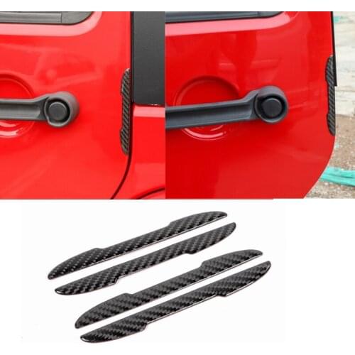 4 Pcs Car Door Stickers Universal Safety Protactor Covers Car Door Anti-collision Strip for Jeep Wrangler TJ JK JL Models