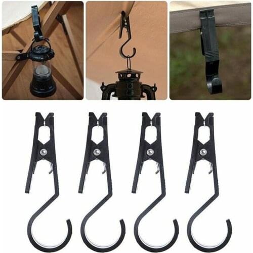 4Pcs Outdoor Tent Canopy Cloth Clip Hook Awning Hook Non-slip Fixed Cloth Clip Portable Multifunctional Tool