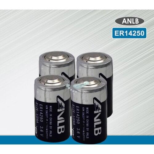 4PCS ANLB ER14250 ER 14250 CR14250SL 1/2AA 1/2 AA 3.6V 1200mAh PLC industrial lithium battery primary battery for camera