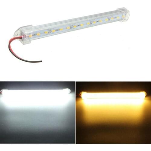 50PCS 25cm 21cm SMD5730 LED Bar strip Light DC12V DC24V Hard Led Strip kitchen + Aluminum profile Kit 15 Leds 18 Leds for bus