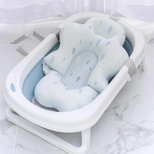 7 Style Baby Bath Seat Infant Non Slip Soft Bath Cloth Pad Mat Body Cushion Sponge Bathtub Mat Safety Bathtub Seat Cushion