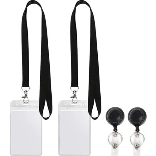 Name Card Holder Keychain Nurse Accessories Badges Set Lanyard ID Card Holder Neck Straps Nurse Business Card Holde Key Holder