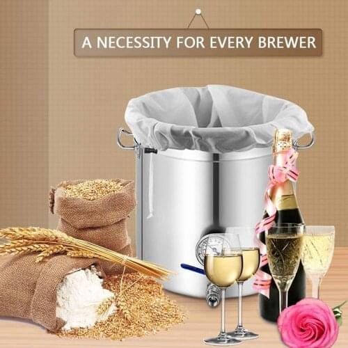 Brew Bag 2Pcs Reusable Fine Mesh Bag for Fruit Cider Apple Grape Wine Press Drawstring Straining Brew in A Bag 26x22Inch