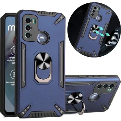 For Motorola Moto G10 G20 G30 Case Shockproof Armor Rugged Magnetic Car Ring Holder Cover For Moto G50 G60 G100 Hard Cases