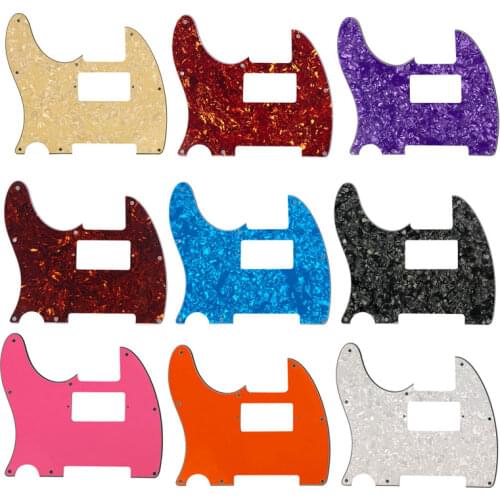 Guitar Parts - For US Left Handed Standard 8 Screw Holes Tele Telecaster With PAF Humbucker Guitar Pickguard Scratch Plate