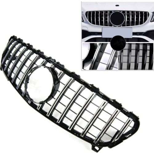 GTR Style Car Front Radiator Upper Grille Mesh Grill ABS For Mercedes Benz Facelift A class W176 A200 A250 A45 2016 2017 2018