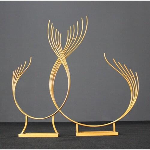 Iron Frame Metal Arc Stand Backdrop Peacock Vase Grand Event Table Centerpieces Flower Display Shop Stage Window Crafts Ornament