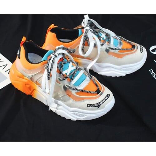 Hot Sell Mens Casual Shoes 2021 New Chunky Sneaker Dad Shoes INS Rainbow Lovers Vulcanized Shoes Zapatos De Hombre Retro Shoes