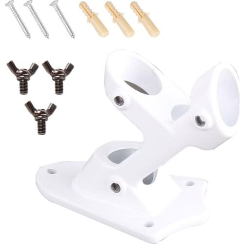 Wall Mounted Durable Heavy Duty Waterproof Patio Mounting Bracket Flag Pole Holder Cast Aluminium Porch Flagpole Hardware